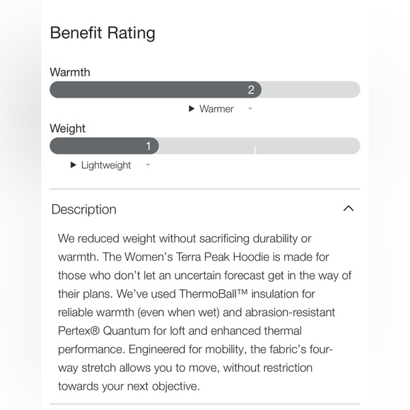 Women’s Terra Peak Hoodie - TNF - Picture 4 of 6